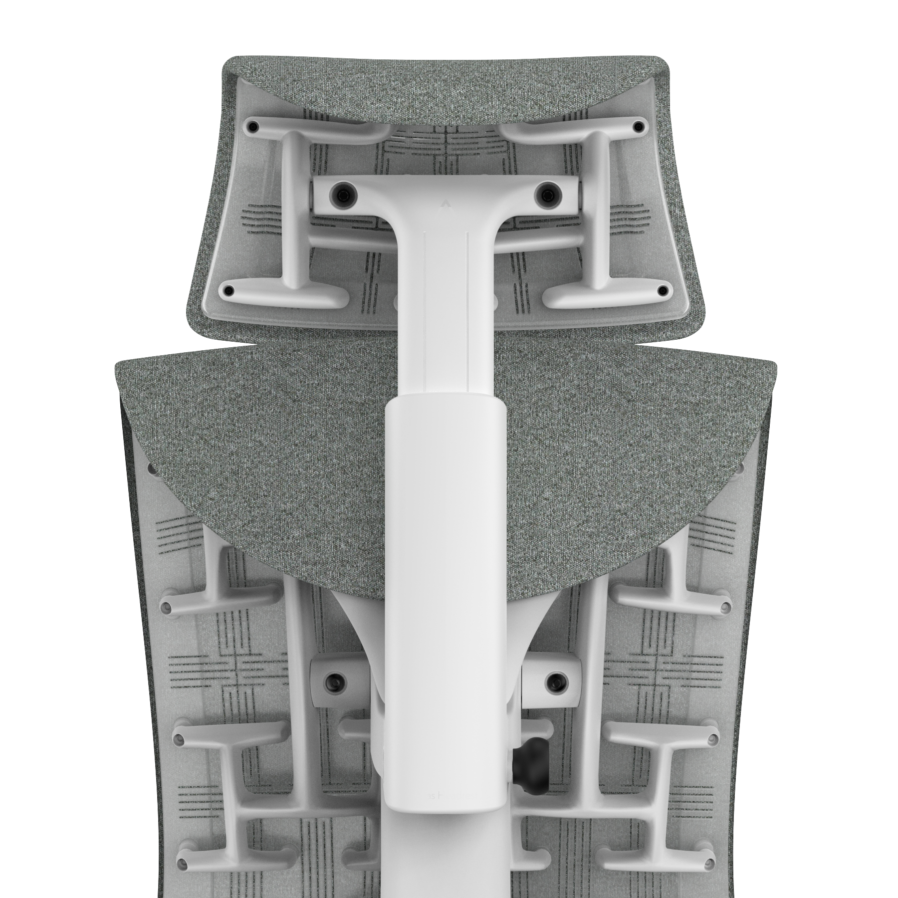 Slate Grey Sync - White Frame, Transparent Back