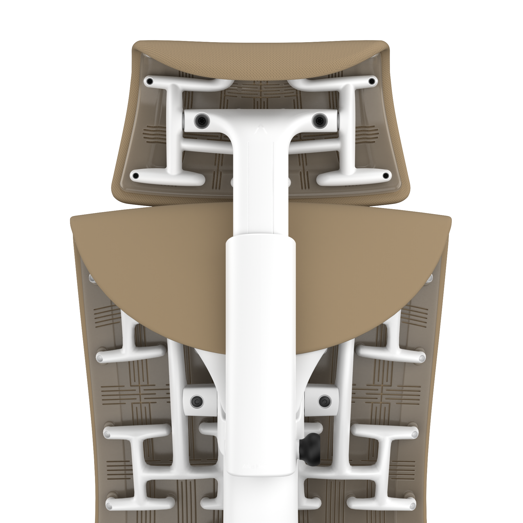 Khaki Rhythm - White Frame, Transparent Back