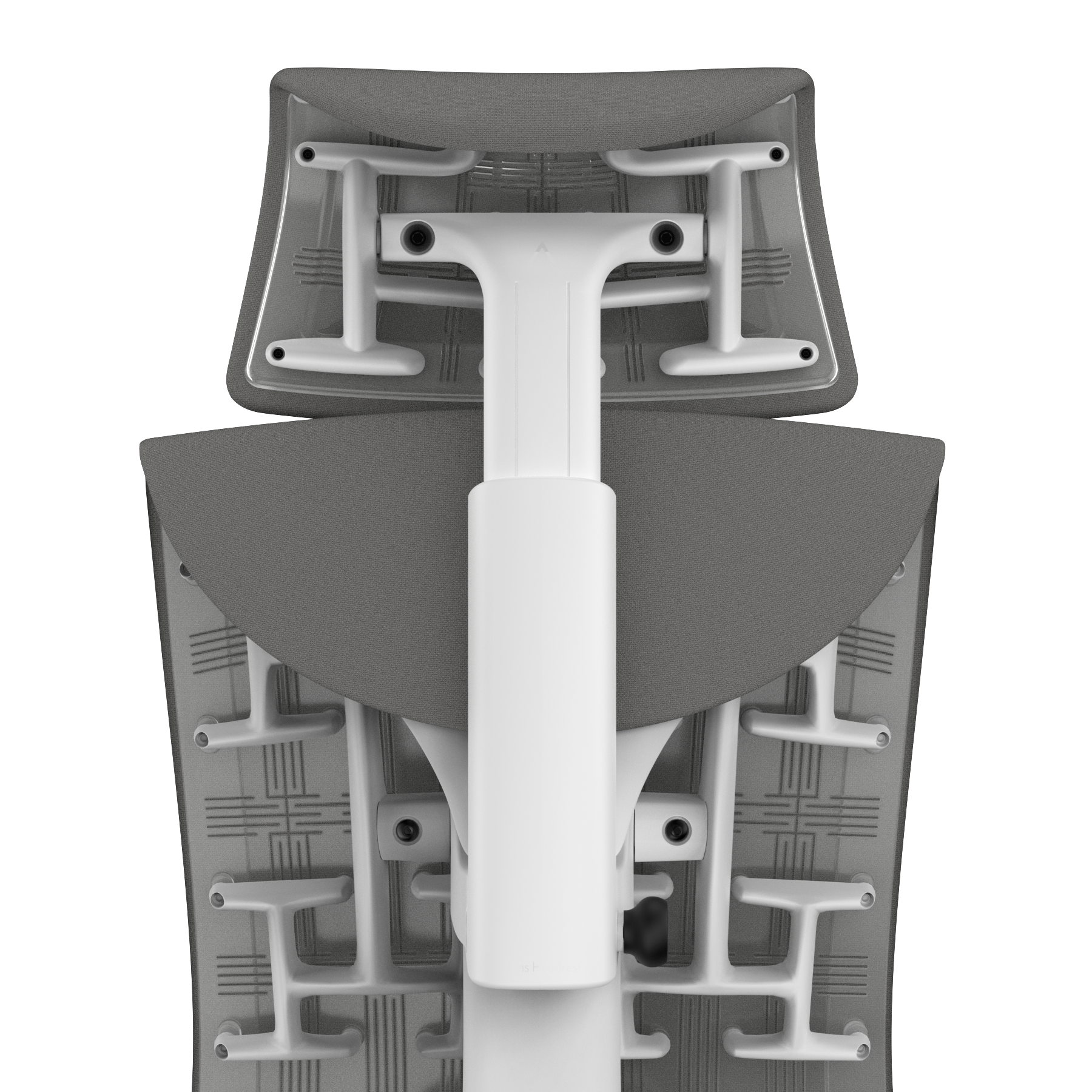 Charcoal Rhythm - White Frame, Transparent Back