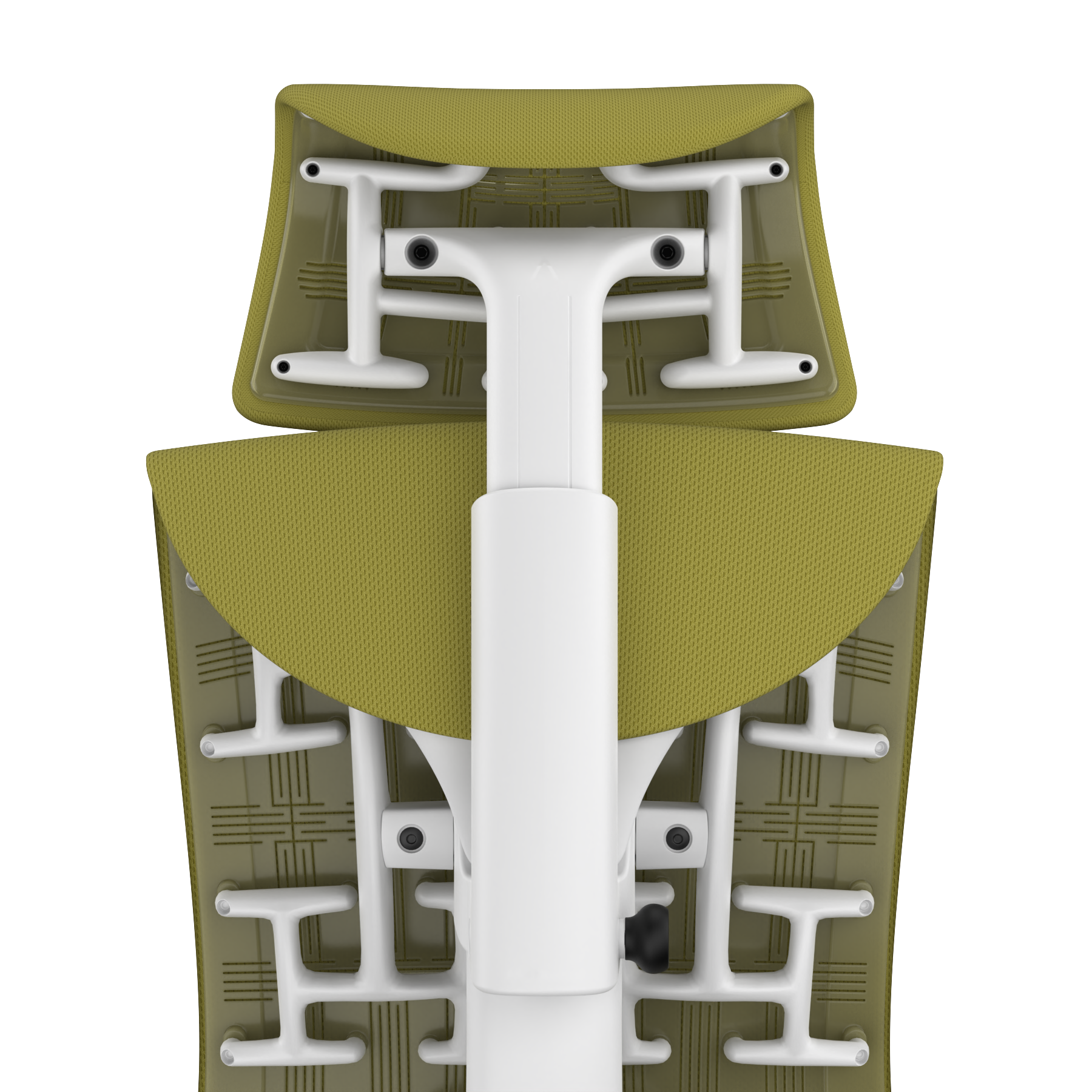 Kiwi Green Rhythm - White Frame, Transparent Back