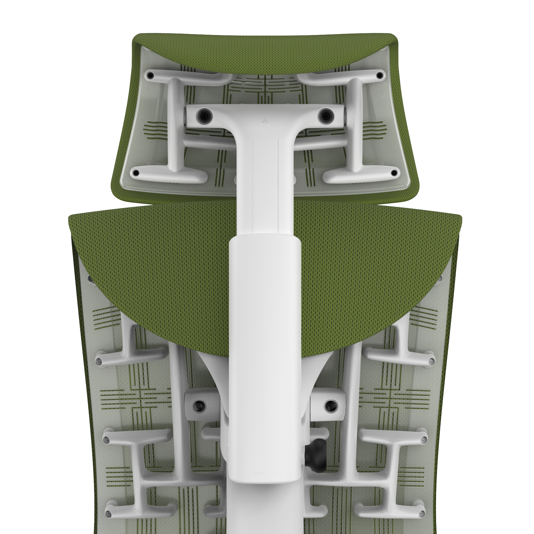 Green Apple Rhythm - White Frame, Transparent Back