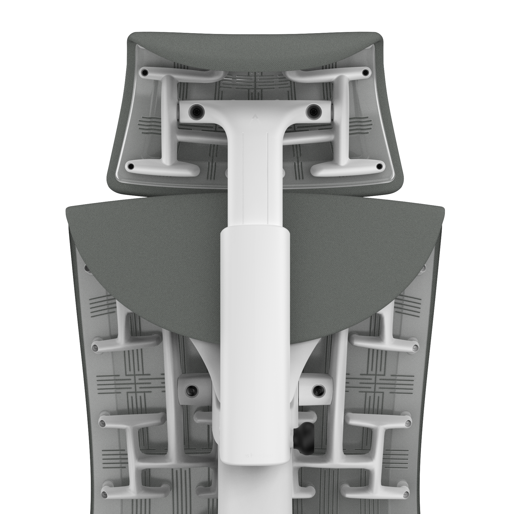 Feather Grey Medley - White Frame, Transparent Back