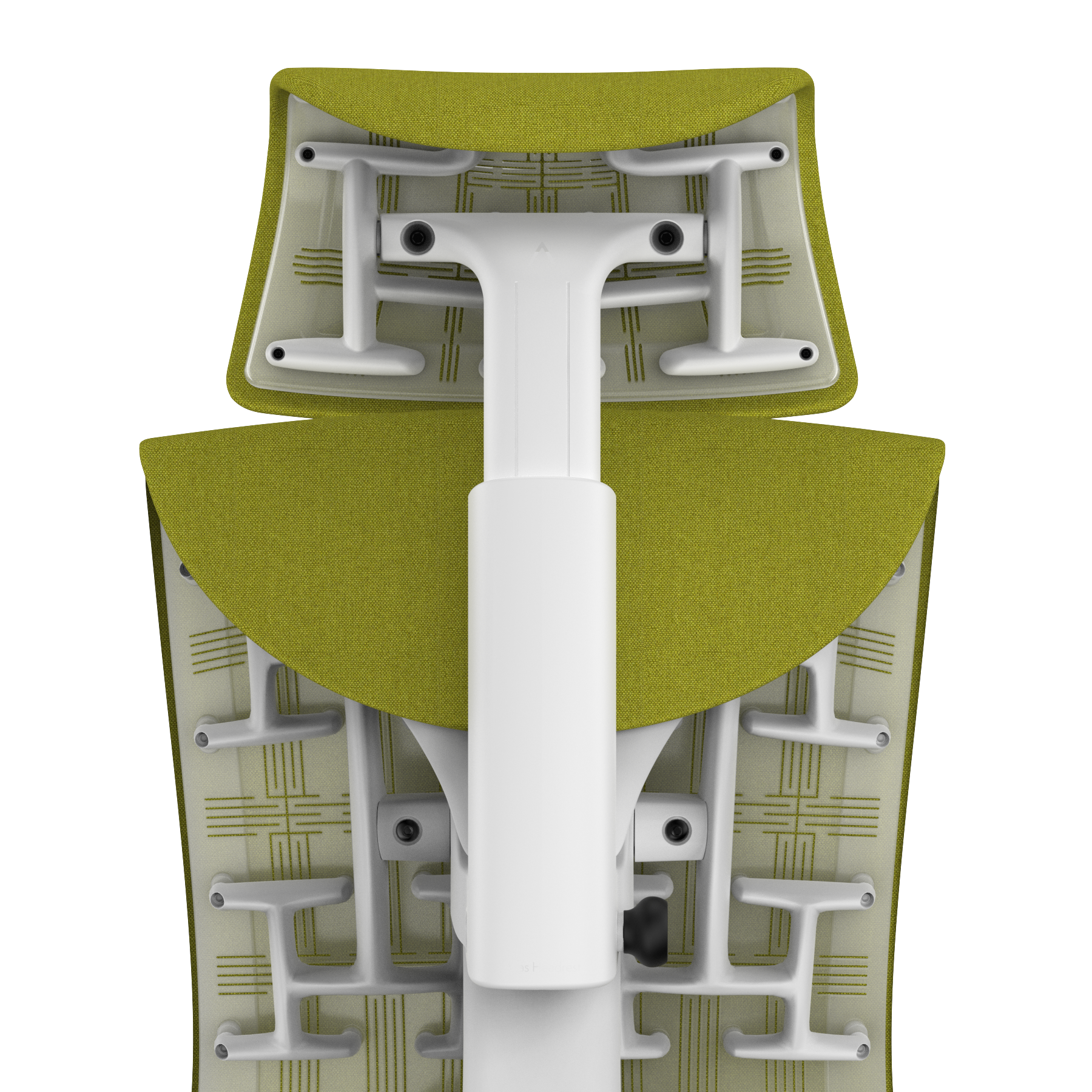 Chartreuse Medley - White Frame, Transparent Back