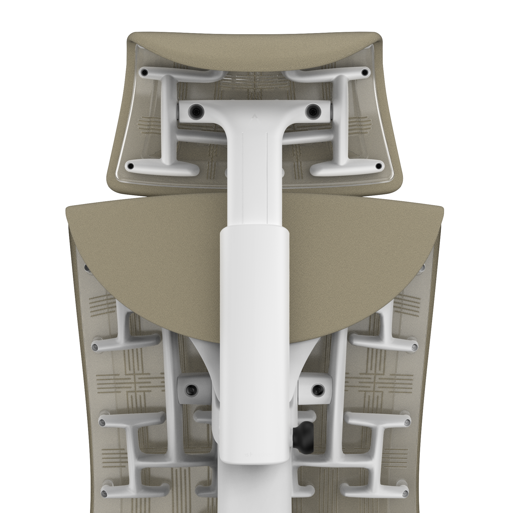 Khaki Medley - White Frame, Transparent Back